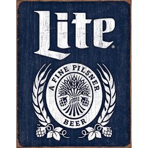 Desperate Enterprises Miller High Life Beer - Bound To Please Tin Sign - Nostalgic Vintage Metal Wall Décor - Made in USA