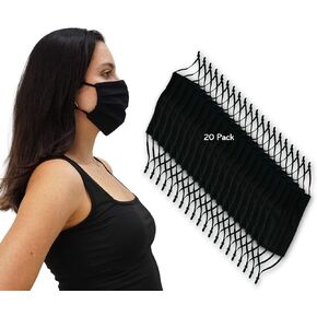 Simlu Unisex Reusable Fabric Face Mask, 2 Layer, Washable, Black Face Mask in Saudi Arabia