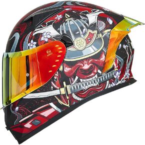 ILM Motorcycle Helmet Full Face with Pinlock Compatible Clear&Tinted Visors and Fins Street Bike Motocross Casco DOT Model Z501