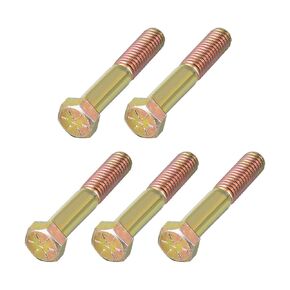 METALLIXITY Hex Bolts (3/4-16x3) 1Pcs, Grade 8 Carbon Steel Zinc Plated Partial Threaded, UNF Fine Thread Hex Head Screw Bolt - for Furniture Repair, Yellow