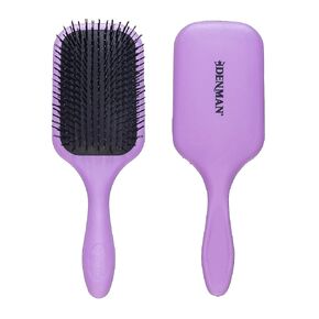 Denman Tangle Tamer Ultra (Black) Detangling Paddle Brush For Curly Hair And Black Natural Hair - use with both Wet & Dry Hair, D90L