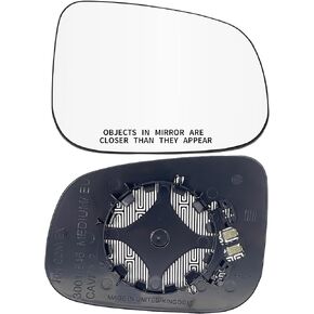 S60 Passenger Side Heated Mirror Glass Compatible with 2012-2017 Volvo S60 2012-2016 Volvo S80 2015-2018 Volvo V60 Right Side Heated Mirror Glass with Rear Holder