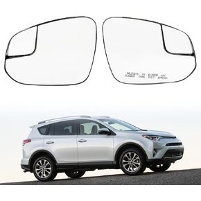 87961-42D20 & 87931-42D50 زجاج مرآة ساخن من الجانب الأيسر والأيمن مع رؤية جانبية للنقطة العمياء مناسب لتويوتا 2016-2018 Rav4/2014-2020 4 عداء in Saudi Arabia