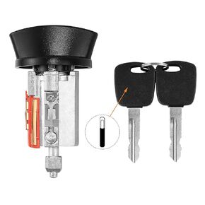 LC6177 Ignition Switch Lock Cylinder W/2 Transponder Chip Keys for Ford F150 F250 F350 1999-2003, Explorer 98-2000, Ranger 99-2000, Expedition 97-02, Excursion 00-05,Crown Victoria&Taurus Vehicles