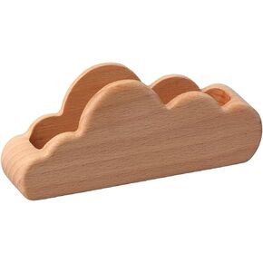 Cloud Bussiness Card Holder, Wood Business Card Display Holder, Desk Card Messages Crafts