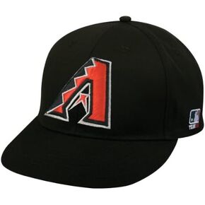 Adult FLAT BRIM Arizona Diamondbacks Alternate Black Hat Cap MLB Adjustable