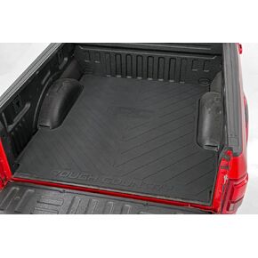 Rough Country Rubber Bed Mat for 2015-2022 Ford F-150 | 5.5 FT Bed - RCM671 , Black
