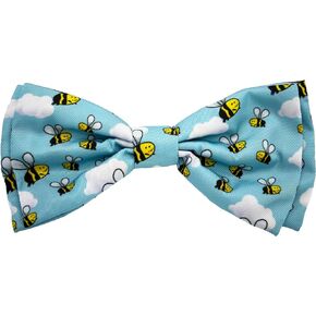 Huxley & Kent Bow Tie for Pets | Busy Bees (Extra-Large) | Bow Tie Collar Attachment | Fun Bow Ties for Dogs & Cats | Cute, Comfortable, and Durable | H&K Bow Tie