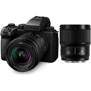 Panasonic Lumix S5 IIX Mirrorless Camera with Lumix S 20-60mm f/3.5-5.6 Lens and Lumix S 85mm f/1.8 Lens