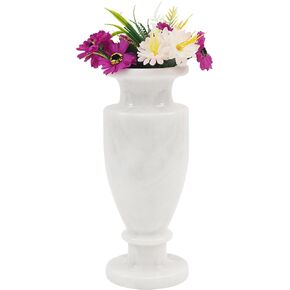 Radicaln Marble Flower Vase 10" Inches Black Handmade Tall Vase for Coffee Tables & Bookshelf - Marble Vase for Living Room & Home Décor - Flower Vase for Dining Table Centerpiece in Kuwait