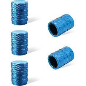 5 PCS Car Tire Valve Stem Caps, Aluminum Auto Wheel Stem Cover with O Seal, Corrosion Resistant Vehicle Tire Air Caps for Truck Motorcycle Bike, Universal Car Accessories (Black)