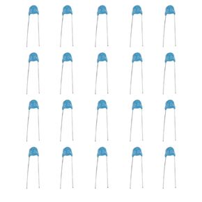 20Pcs Electrolytic Capacitors,High Voltage Monolithic Ceramic Capacitors,221k 220pF 15KV 15000V Capacitor Kit,Blue