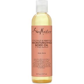 SheaMoisture Body Oil, Bath, And Massage For Dull Skin Coconut Oil And Hibiscus For Glowing Skin 8 oz