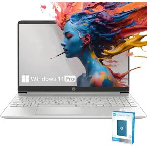 HP Newest Laptop, 15.6" FHD (1920x1080) Display, Core i3-1215U 6-Core Processor, 64GB RAM, 2TB PCIe SSD, Fingerprint Reader, SD Card Reader, Thin & Portable, Windows 11 Pro, w/WOWPC Bundle