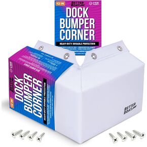 Boat Dock Bumper Guards with Screws Dock Boat Bumpers for Dock Edge or Piling Bumpers for Boat Dock Vertical Pole Post Boat Dock Accessories Marine Grade Pads for Horizontal Deck or Pier Fenders
