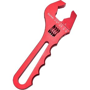 Adjustable AN Hose Fitting Wrench Spanner 3AN-16AN Lightweight Aluminum Hose Adapters End (Sliver)