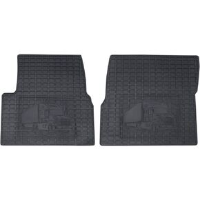 Floor Mats Compatible with Volvo VNL 20004-2017,Truck Floor Rubber Mats Cargo Liners for Volvo VNL Accessories All-Weather Guard Heavy Duty Includes 2PCS Set