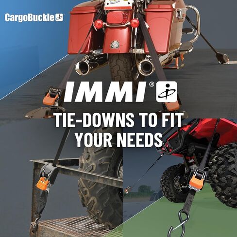 أشرطة سقاطة صغيرة G3 قابلة للسحب من كارجوباكل، قوة كسر 1400 رطل، عرض 2.54 سم × وصول 6 أقدام، أشرطة سقاطة تلقائية للمقطورات، وناقلات الألعاب، والمركبات الرباعية، والدراجات النارية - عبوتان in Kuwait