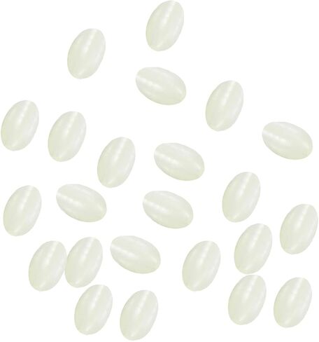 PATIKIL توهج الصيد الخرز لينة البلاستيك البيضاوي المطاط مضيئة الصيد الطعم البيض تلاعب حبة معالجة السحر الملحقات مع صندوق تخزين in Saudi Arabia