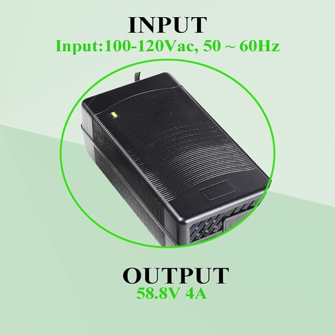 H HAILONG 58.8 فولت 2A 4A شاحن بطارية 3-Pin XLR موصل محول الطاقة ل 52 فولت دراجة كهربائية بطارية ليثيوم أيون in Kuwait