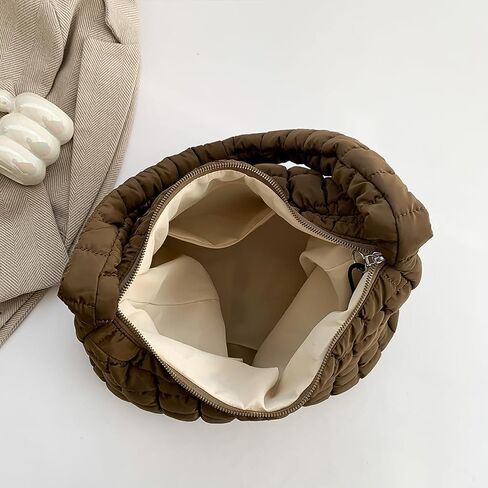 Juoxeepy Quilted Tote Bag Large Puffer Crossbody Bag Women Quilted Carryall Puffy Shoulder Bag Padding Hobo Bag in Kuwait