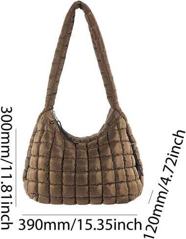 Juoxeepy Quilted Tote Bag Large Puffer Crossbody Bag Women Quilted Carryall Puffy Shoulder Bag Padding Hobo Bag in Kuwait
