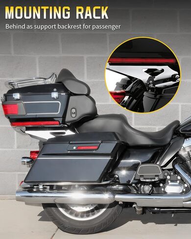 رف الأمتعة، حامل تثبيت قابل للفصل متوافق مع Harley Davidson 2009-2013 CVO Street Glide Road Glide Road King Electra Glide Standard FLHT، أسود in Kuwait