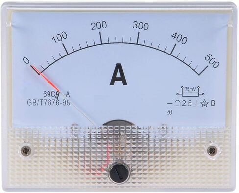 YXQ AC 20A Analog Current Panel 85L1-A Amp Ammeter Gauge Meter 2.5 Accuracy 75mV for Auto Circuit Measurement Tester (AC 20A) in Saudi Arabia