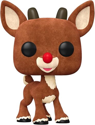 Funko Pop! Movies: Rudolph The Red-Nosed Reindeer - Rudolph (Flocked), Amazon Exclusive in Saudi Arabia
