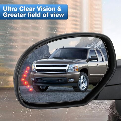 GM1324138 Driver Left Side Mirror Glass Replacement for 2007-2013 Chevy Silverado Avalanche Suburban Tahoe GMC Sierra Yukon 1500 2500HD 3500HD Cadillac Escalade, Heated Glass with Turn Signal Light in Saudi Arabia