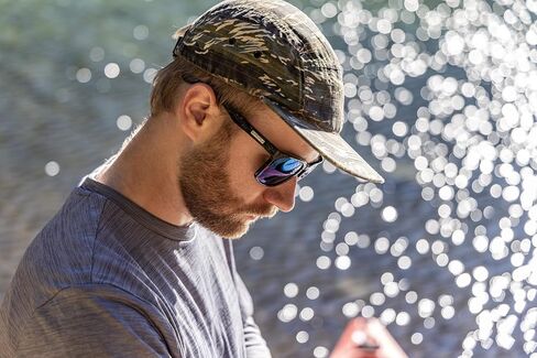 Suncloud Hundo Polarized Sunglasses – 100% UV Protection – Comfortable Fit, Trendy Design – for Men & Women – Black + Polarized Blue Mirror Lenses in Saudi Arabia