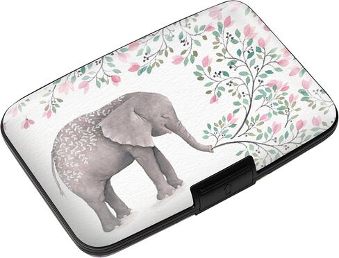 Credit Cards Holder, RFID Aluminum Blocking Slim for Man Women, Hard Card Case Business Card with Multiple patterns（B-6 in Saudi Arabia