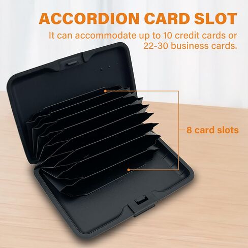 Credit Cards Holder, RFID Aluminum Blocking Slim for Man Women, Hard Card Case Business Card with Multiple patterns（B-6 in Saudi Arabia