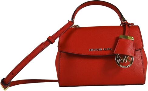 مجموعة مايكل كورس من جلد سافيانو قرمزي Jet Set Ava Extra Small XS Crossbody in Kuwait