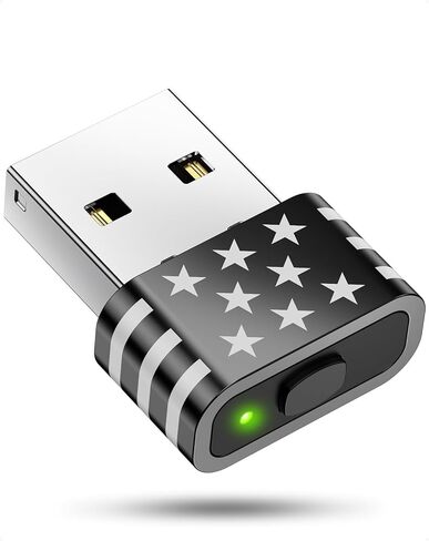 Geyes Mouse Jiggler Undetectable,Mouse Mover Device Has Two Swing Modes Jiggle and Multi-Track,Keeps for MacBook Computer Laptop Awake, Driver-Free, Plug-Play，with Switch,Metal Black in Saudi Arabia