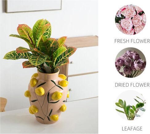 Blueberry Ceramic Vase, Fruit Floor Vase for Modern Home Decor, Decorative Pottery Vase for Flowers, Dried Flowers, Greenery, Large Vases for Centerpieces Living Room in Saudi Arabia