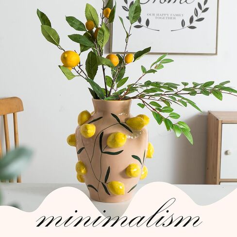 Blueberry Ceramic Vase, Fruit Floor Vase for Modern Home Decor, Decorative Pottery Vase for Flowers, Dried Flowers, Greenery, Large Vases for Centerpieces Living Room in Saudi Arabia