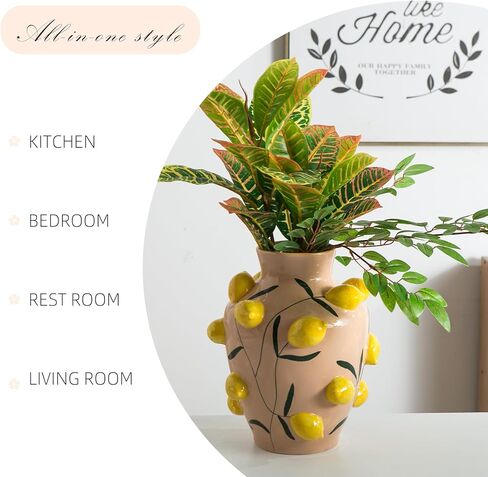 Blueberry Ceramic Vase, Fruit Floor Vase for Modern Home Decor, Decorative Pottery Vase for Flowers, Dried Flowers, Greenery, Large Vases for Centerpieces Living Room in Saudi Arabia