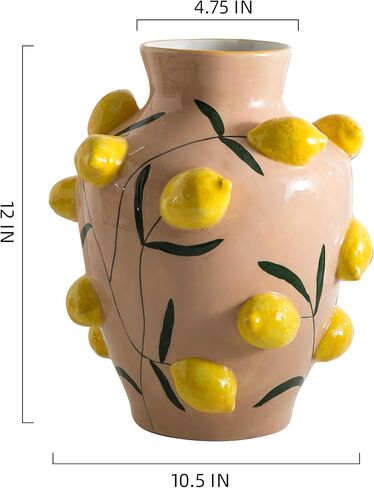 Blueberry Ceramic Vase, Fruit Floor Vase for Modern Home Decor, Decorative Pottery Vase for Flowers, Dried Flowers, Greenery, Large Vases for Centerpieces Living Room in Saudi Arabia