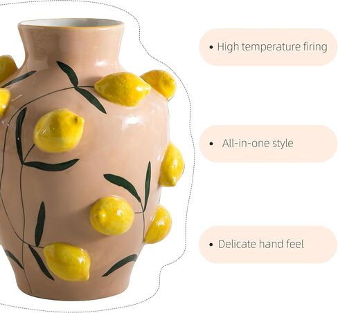 Blueberry Ceramic Vase, Fruit Floor Vase for Modern Home Decor, Decorative Pottery Vase for Flowers, Dried Flowers, Greenery, Large Vases for Centerpieces Living Room in Saudi Arabia