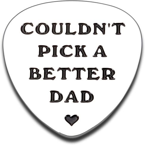 Stocking Stufer Dad Gifts Guitar Picks from Daughter Son Couldn't Pick A Better Dad Guitar Pick Birthday Fathers Day Thanksgiving GIF for Musician Guitar Player Anniversary GIF for Husband from Wife in Saudi Arabia