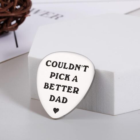 Stocking Stufer Dad Gifts Guitar Picks from Daughter Son Couldn't Pick A Better Dad Guitar Pick Birthday Fathers Day Thanksgiving GIF for Musician Guitar Player Anniversary GIF for Husband from Wife in Saudi Arabia