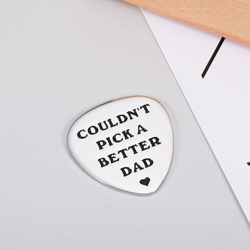 Stocking Stufer Dad Gifts Guitar Picks from Daughter Son Couldn't Pick A Better Dad Guitar Pick Birthday Fathers Day Thanksgiving GIF for Musician Guitar Player Anniversary GIF for Husband from Wife in Saudi Arabia