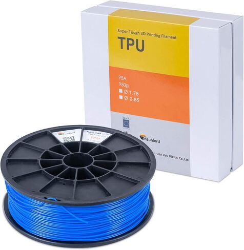 TPE 3D Printer Filament, 95A TPE 1.75mm (Accuracy +/- 0.05mm) Flexible 3D Printing Filament, 0.95Kg Spool, Blue for 3D Printers or 3D Pens in Saudi Arabia