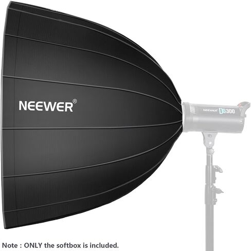 Neewer 48 بوصة/120 سم صندوق ناعم سداسي عميق - قابل للطي سريعًا مع حلقة Bowens Speedring وموزع لـ Neewer CB60 CB100 CB150، Aputure 300D II 120D وغيرها من مصابيح Bowens Mount Light in Saudi Arabia