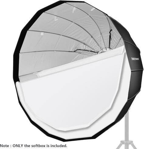 Neewer 48 بوصة/120 سم صندوق ناعم سداسي عميق - قابل للطي سريعًا مع حلقة Bowens Speedring وموزع لـ Neewer CB60 CB100 CB150، Aputure 300D II 120D وغيرها من مصابيح Bowens Mount Light in Saudi Arabia