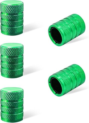 5 PCS Car Tire Valve Stem Caps, Aluminum Auto Wheel Stem Cover with O Seal, Corrosion Resistant Vehicle Tire Air Caps for Truck Motorcycle Bike, Universal Car Accessories (Black) in Saudi Arabia