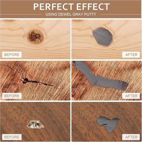 DEWEL Wood Putty, White Wood Filler, New Upgrade Wood Putty Filler Paintable, Stainable, Sandable, Wood Furniture Repair Kit Quickly Restore Wood Hole, Hardwood Floor, Door in Saudi Arabia