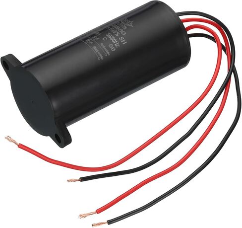 PATIKIL 10+6uf CBB60 Run Capacitor, Dual Run Start AC 450V 4 Wires 50/60Hz Plastic Shell with Screw Fixed Base 95 x 63mm for Washing Machine Motor Star in Saudi Arabia