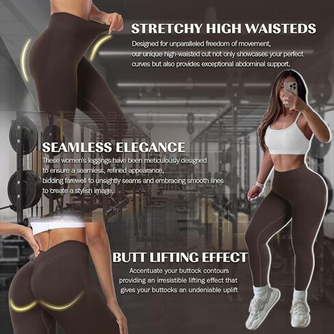 V Back Scrunch Butt Lifting Leggings for Women Workout Leggings Gym Leggings High Waisted Tummy Control Yoga Pants in Saudi Arabia